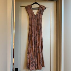 New Free People forget me not midi dress